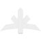 Ekena Millwork Alberta Architectural Grade PVC Gable Bracket, 48"W x 28"H x 2"D x 6"F, 14/12 Pitch GBP048X28X0206ALB00 - alternate 2
